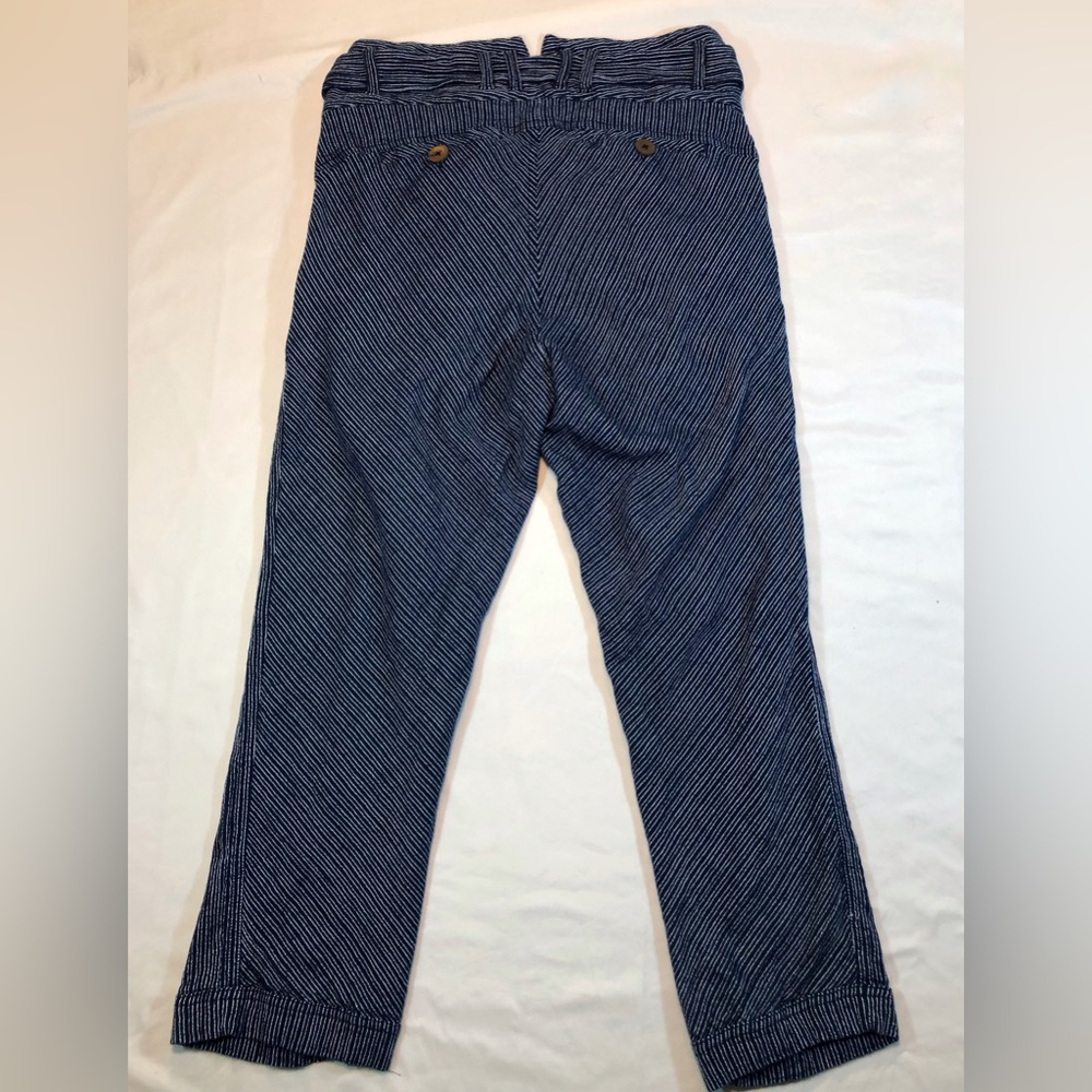 Free People Navy Blue Cotton High Waisted Pants - Picture 2 of 8
